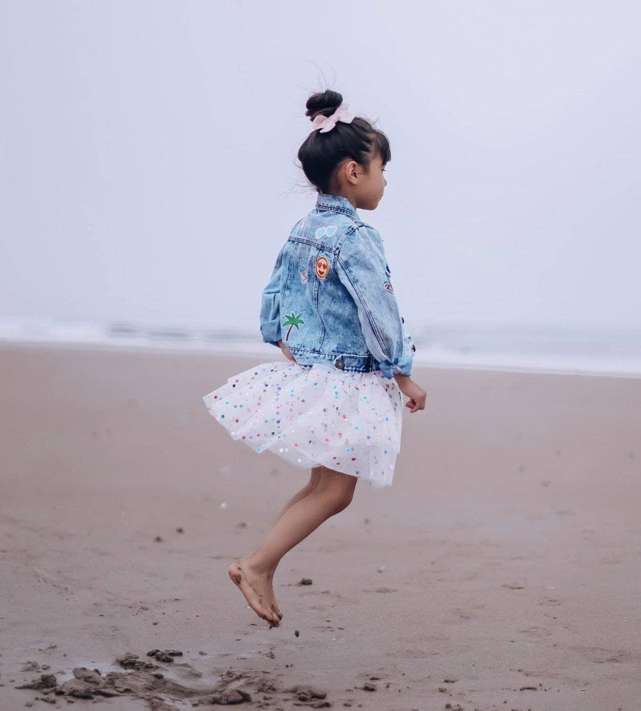 All About The Patch Crop Denim Jacket from Anderson Parker