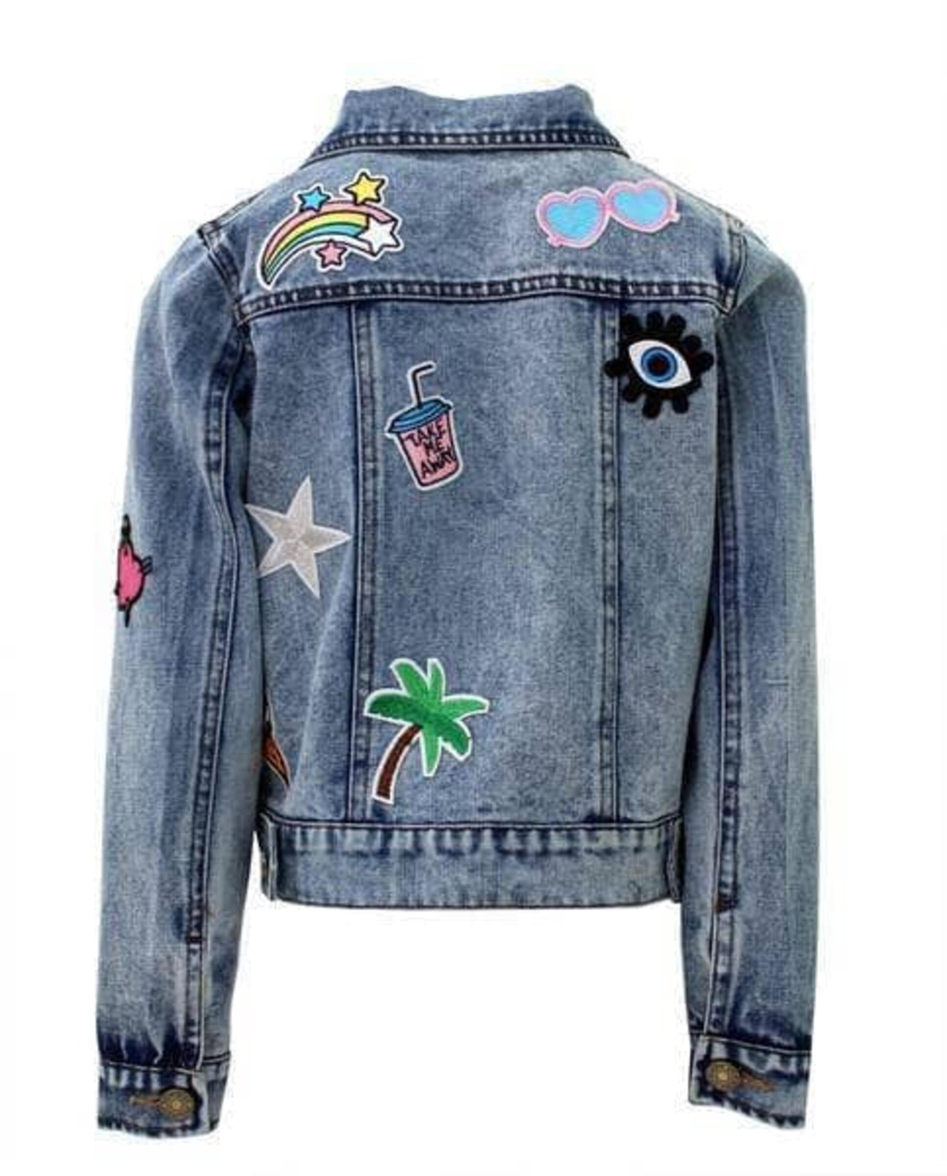 All About The Patch Crop Denim Jacket from Anderson Parker