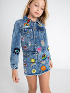 All About The Patch Crop Denim Jacket from Anderson Parker