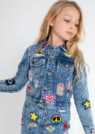 All About The Patch Crop Denim Jacket from Anderson Parker