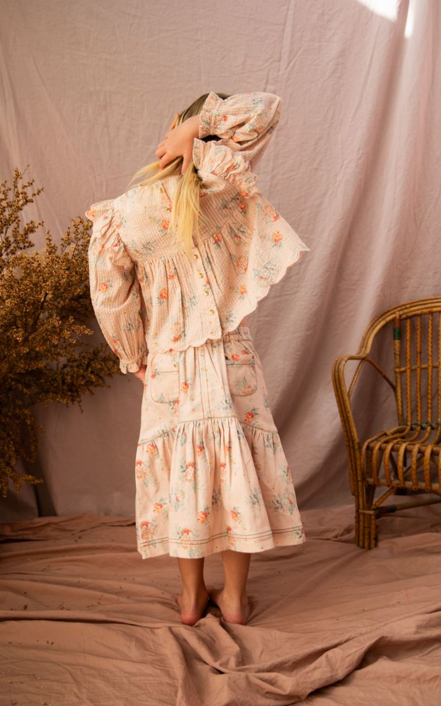 Allie Top - VoVo Pink Country Garden from Anderson Parker