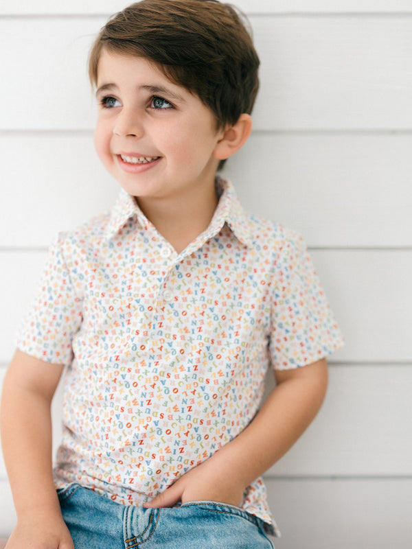 Alphabet Boys' Polo