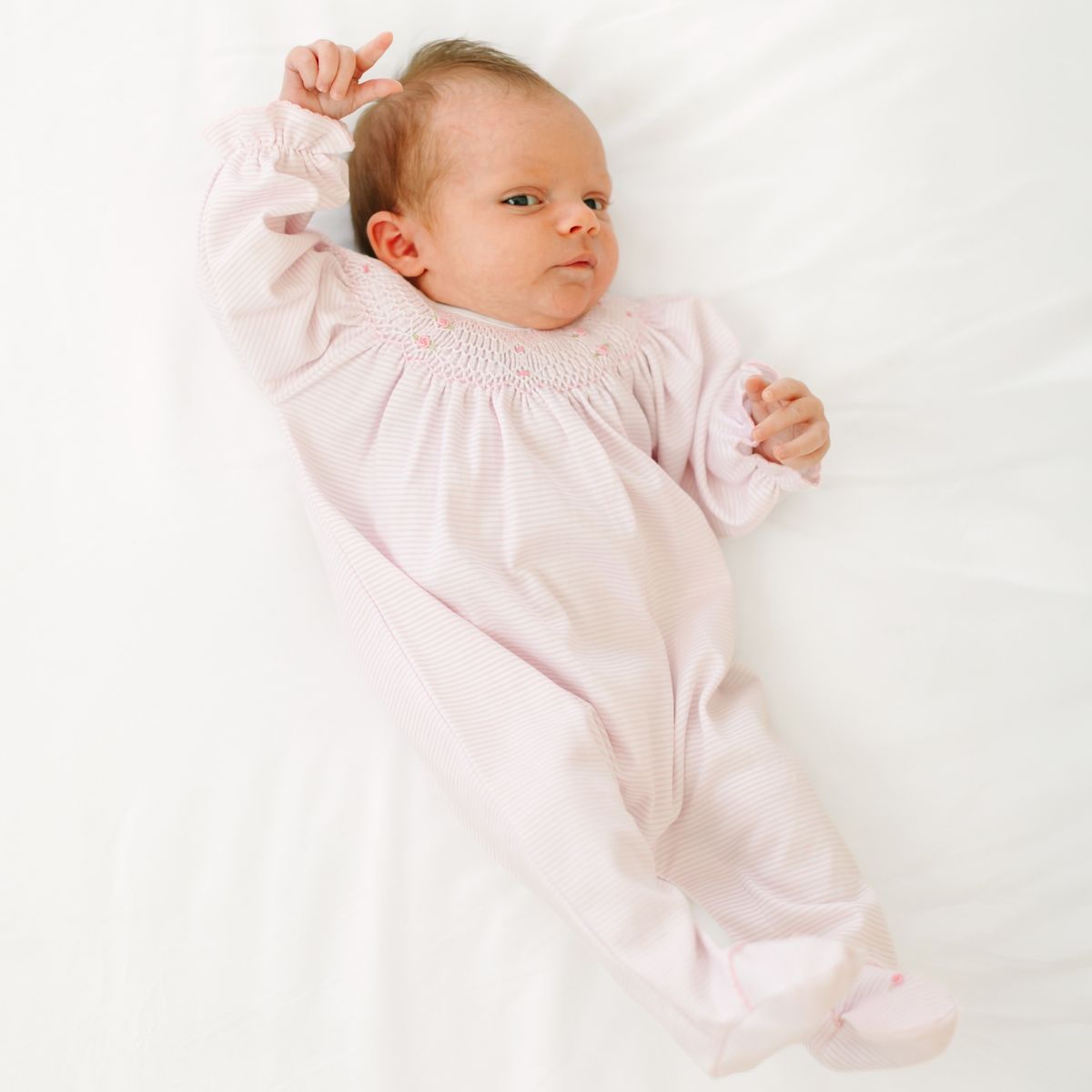 Anna Pink Bishop Footie from Anderson Parker