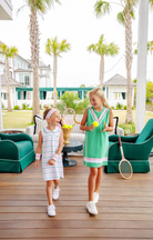 Annie Apron Dress - Gibson Island Green/Pier Party Pink/Worth Ave White from Anderson Parker