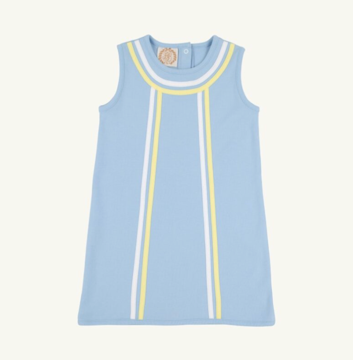 Annie Apron Dress - Heavy Weight - Beale Street Blue/Worth Ave White/Lake Worth Yellow from Anderson Parker