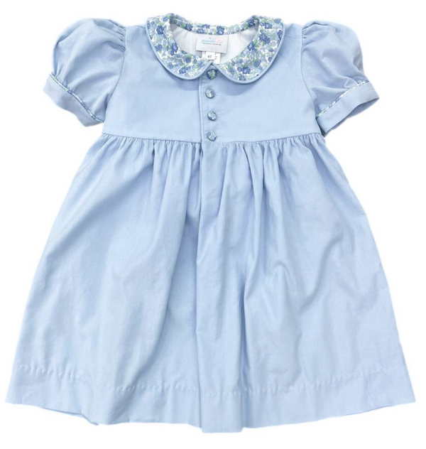 Ava Cord Dress - Ava Blue Floral from Anderson Parker