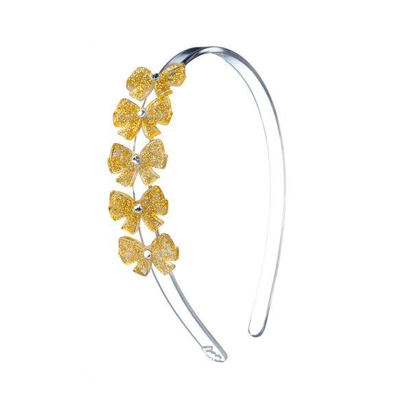 BOWS GLITTER GOLD HEADBAND from Anderson Parker