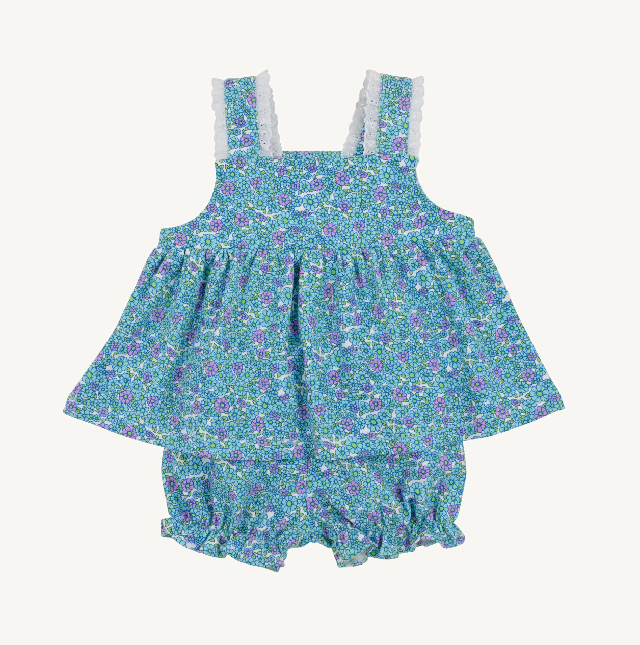 Babs Bloomer Set - Fitzroy Floral/Worth Ave White from Anderson Parker