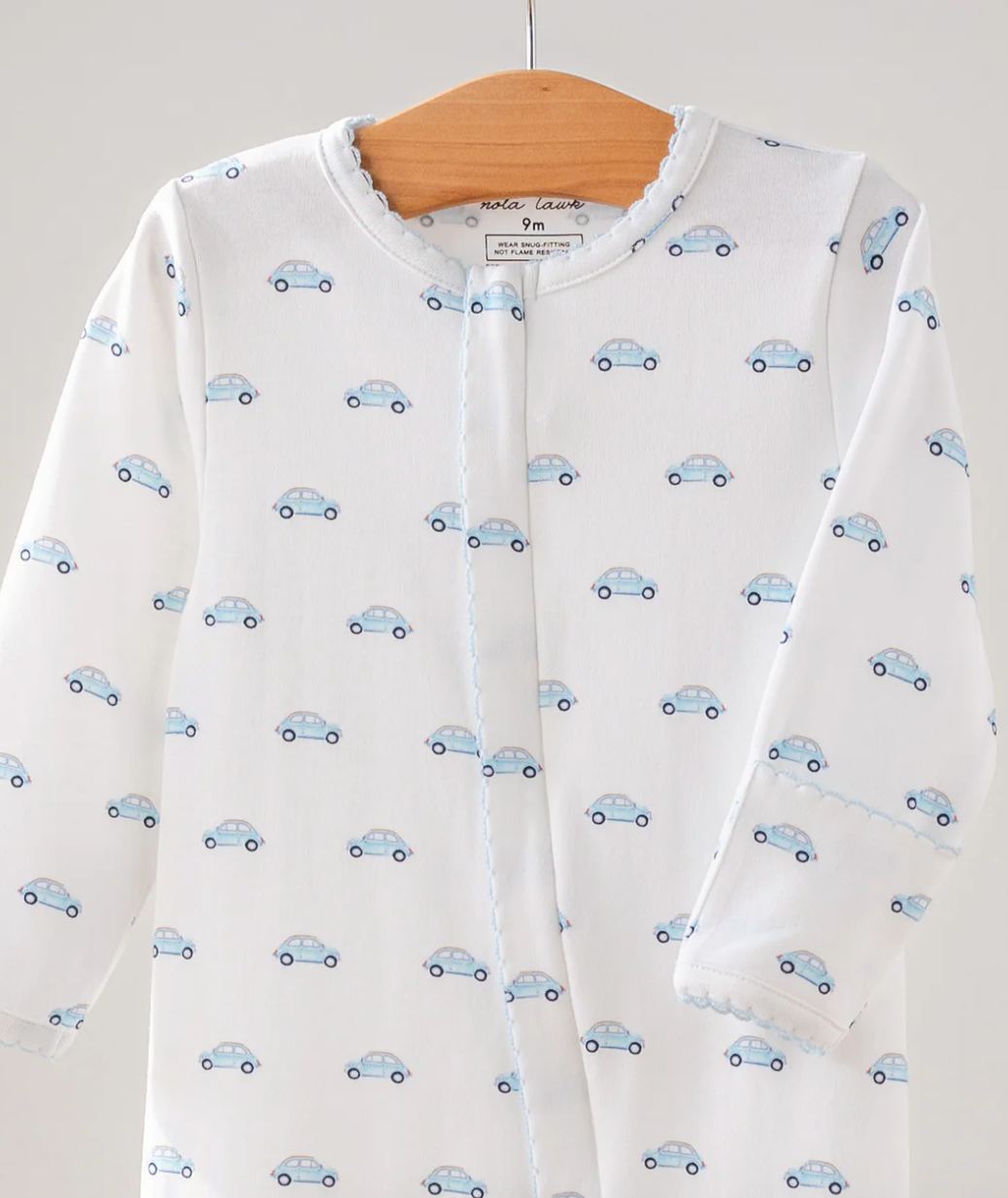 Baby Basics: Little Blue Wheels Organic Cotton Baby Pajamas from Anderson Parker