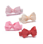 Baby Bows Fabric Pink Red Shades Hair Clips from Anderson Parker