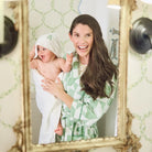Baby Hooded Towel - White on White from Anderson Parker