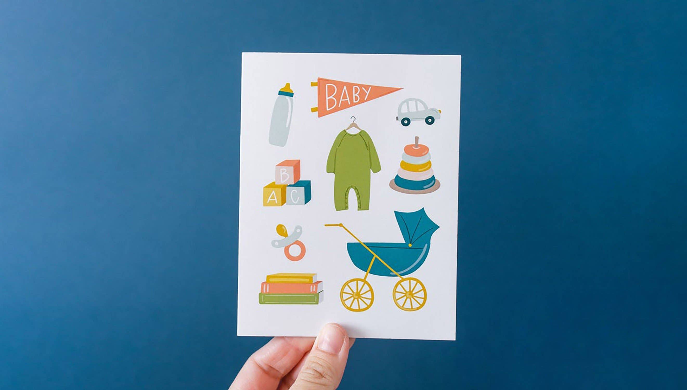 Baby Illustrations Greeting Card from Anderson Parker