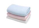 Baby Stonewashed Basket Weave with Binding Crib Blanket - White from Anderson Parker