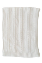 Bailey Baby Blanket - Worth Avenue White with Crosses from Anderson Parker