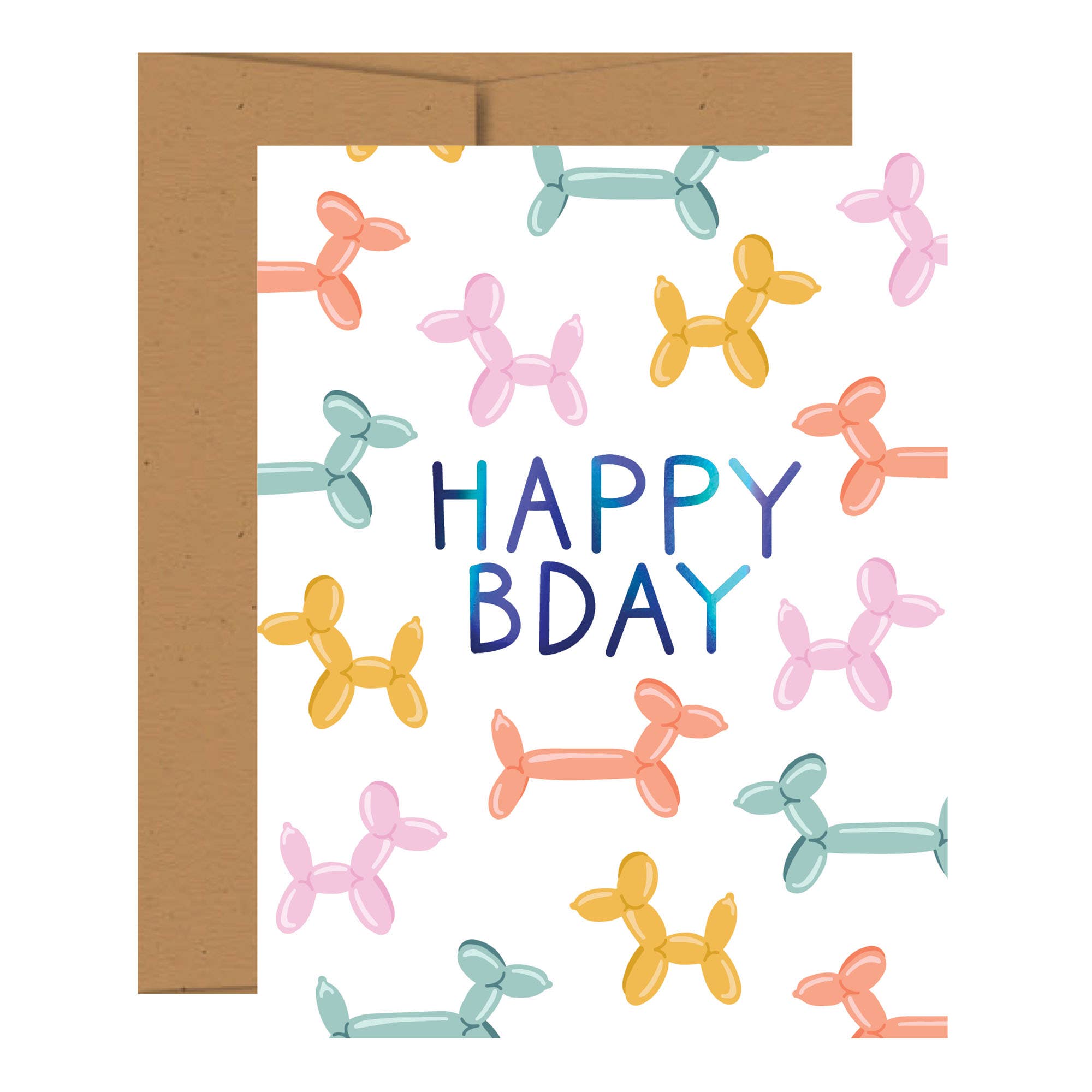Balloon Animal Birthday Greeting Card from Anderson Parker