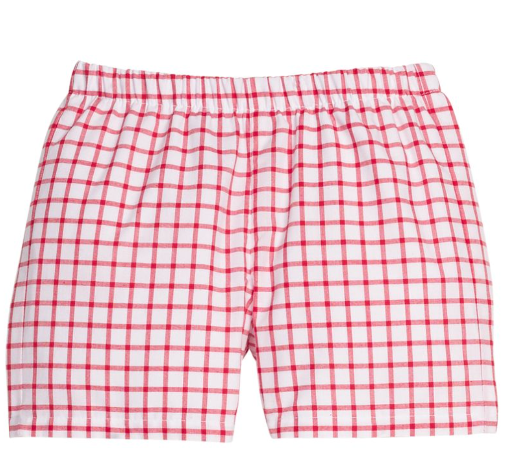 Basic Short - Red Windowpane from Anderson Parker