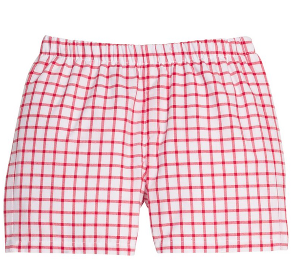 Basic Short - Red Windowpane from Anderson Parker