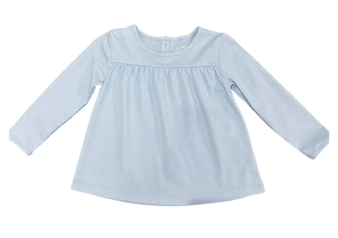 Basics Isla Knit Top - Light Blue from Anderson Parker