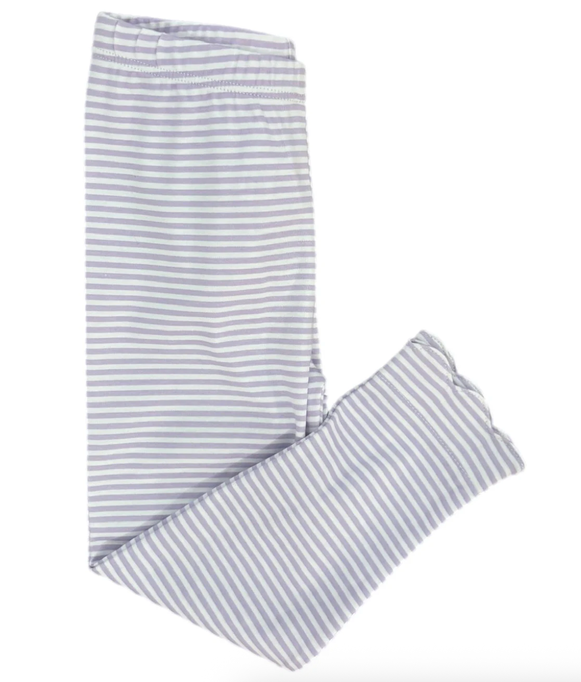 Basics Knit Leggings - Lavender Stripe from Anderson Parker