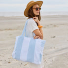 Beach Bag - Light Blue Stripe from Anderson Parker