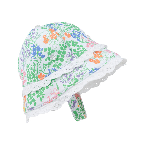 Beaufort Bucket Hat - Swim - Gaston St Garden/Worth Ave White from Anderson Parker