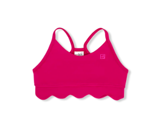 Becca Scallop Sports Bra - Power Pink from Anderson Parker