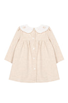 Beige Dress with Embroidered Collar from Anderson Parker