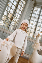 Beige Set with Embroidered Collar from Anderson Parker