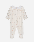 Beige babygrow with frilly collar from Anderson Parker