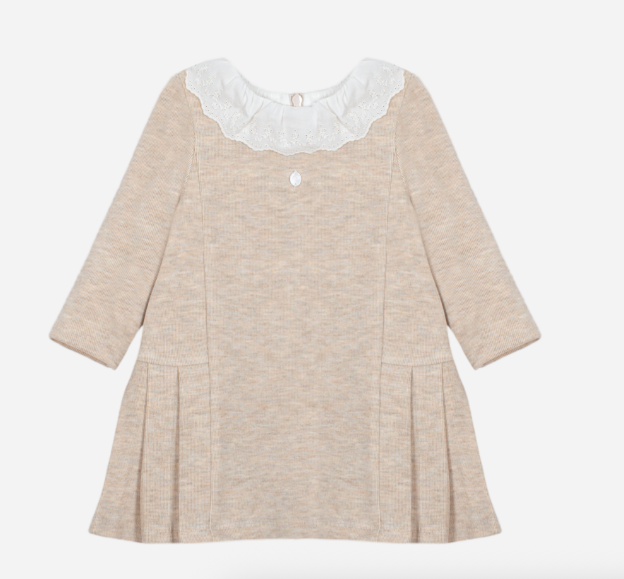 Beige melange interlock dress from Anderson Parker