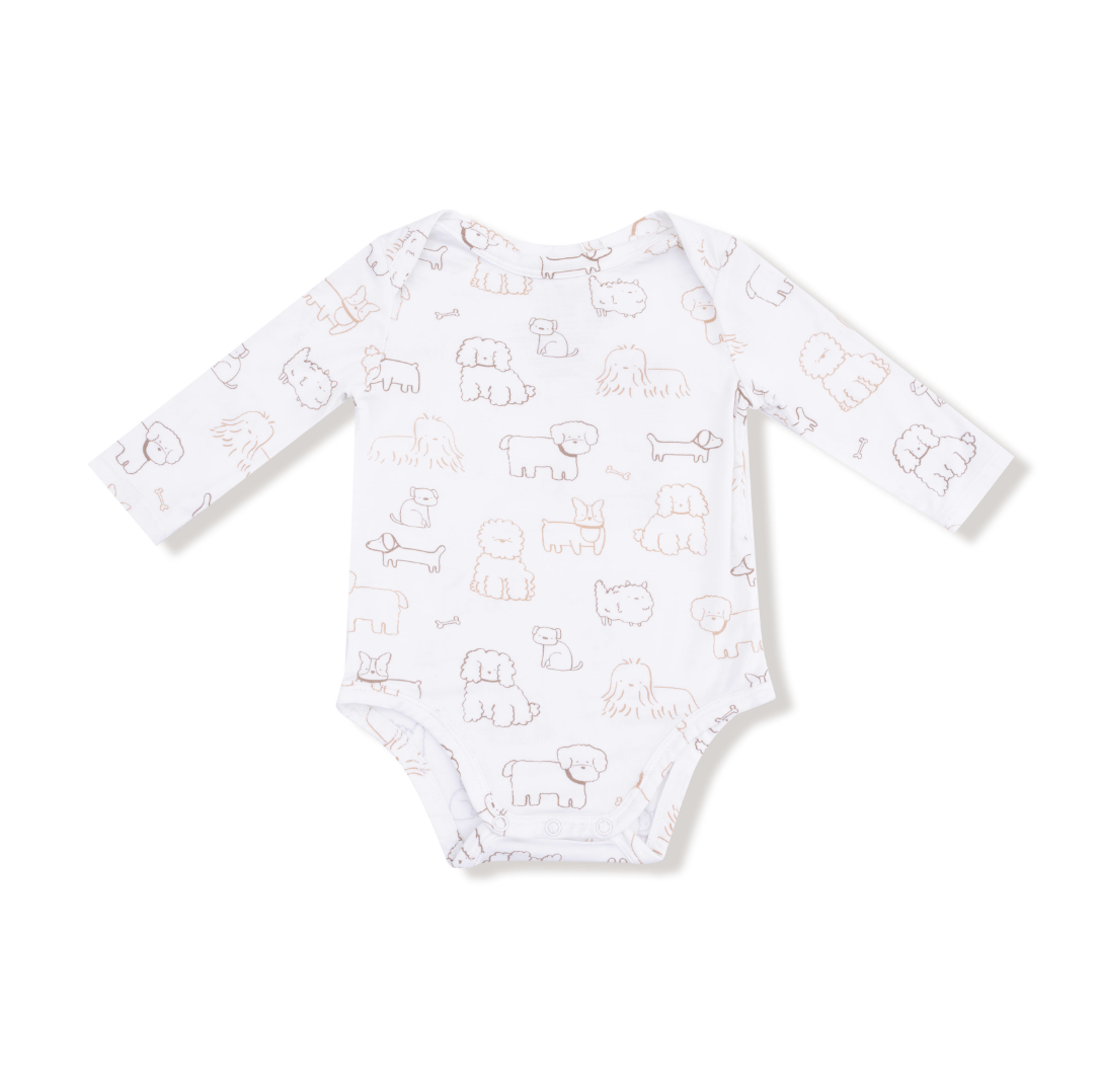 Best Friend Dogs - French Terry - Embroidered Dog Pocket Overall & Shirt Set from Anderson Parker