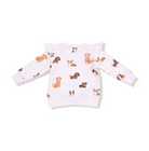 Best Friend Dogs - French Terry - Pink - Ruffle Sweatshirt + Bamboo Legging from Anderson Parker