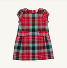 Betts Bow Dress - Wilson Pier Plaid/Richmond Red from Anderson Parker