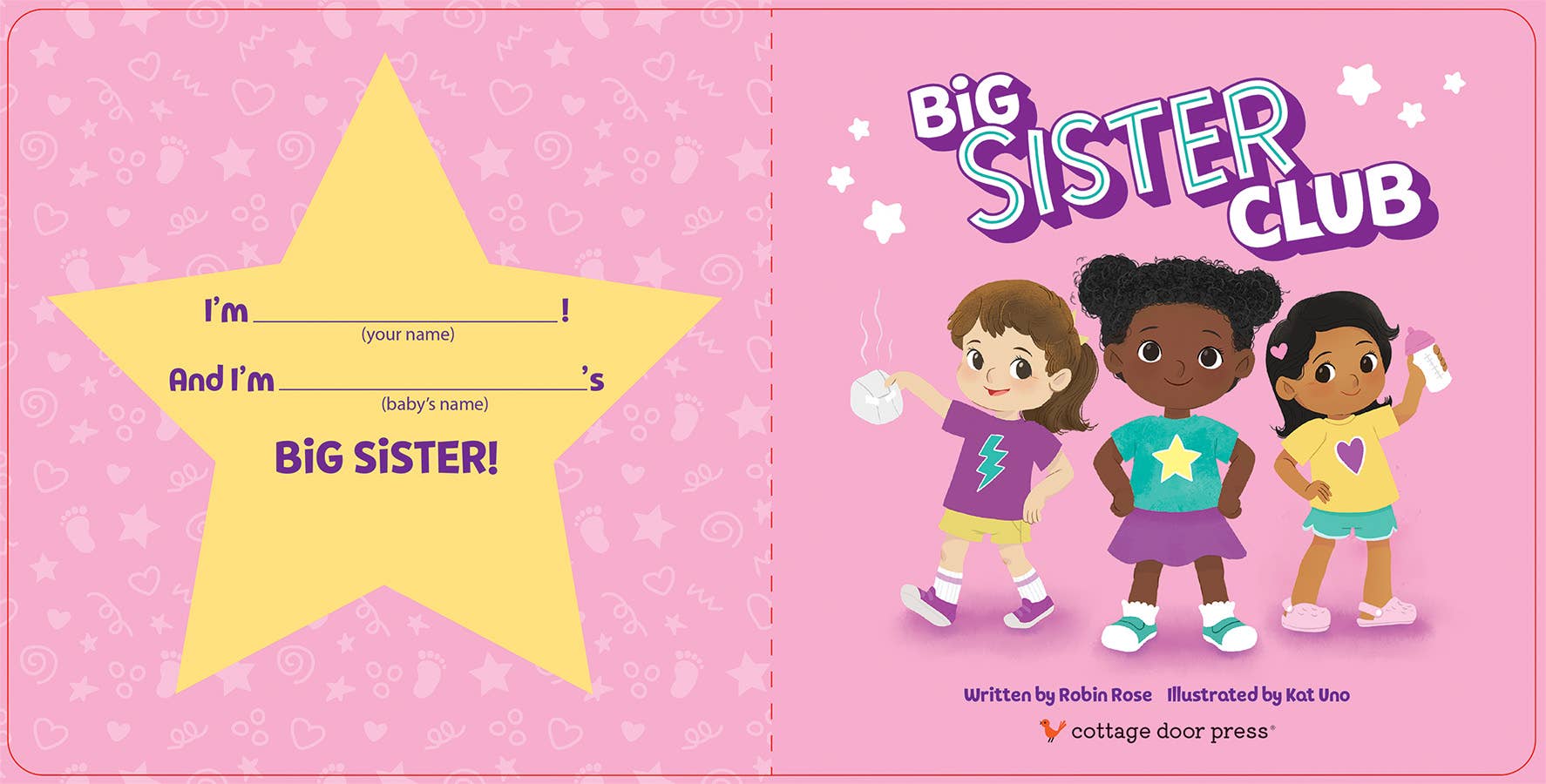 Big Sister Club Board Book with Reward Chart & Stickers from Anderson Parker