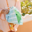 Bikini Bag - Green Blue Stripe from Anderson Parker
