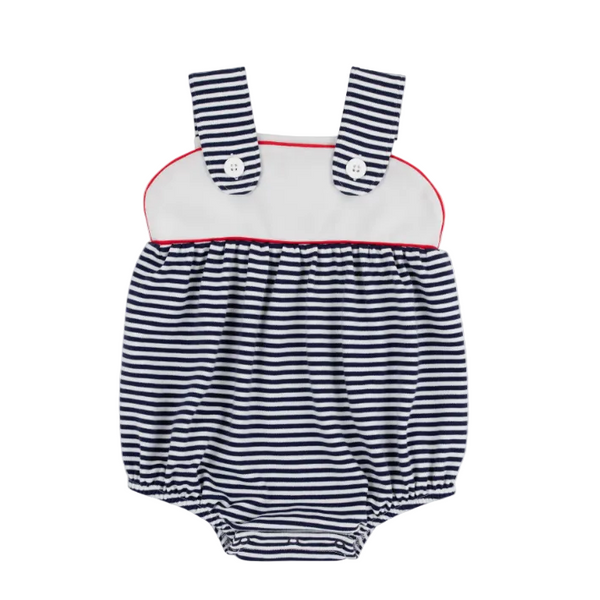 Bingham Bubble - Pima - Nantucket Navy Stripe/Worth Ave White/Richmond Red from Anderson Parker