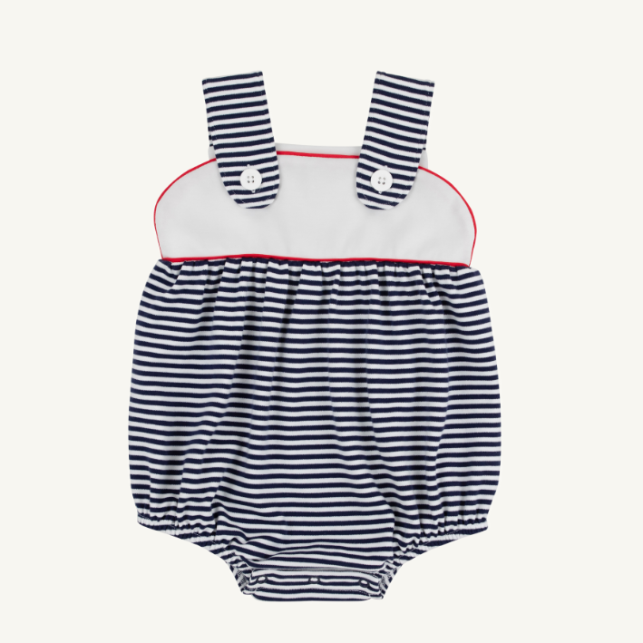 Bingham Bubble - Pima - Nantucket Navy Stripe/Worth Ave White/Richmond Red from Anderson Parker