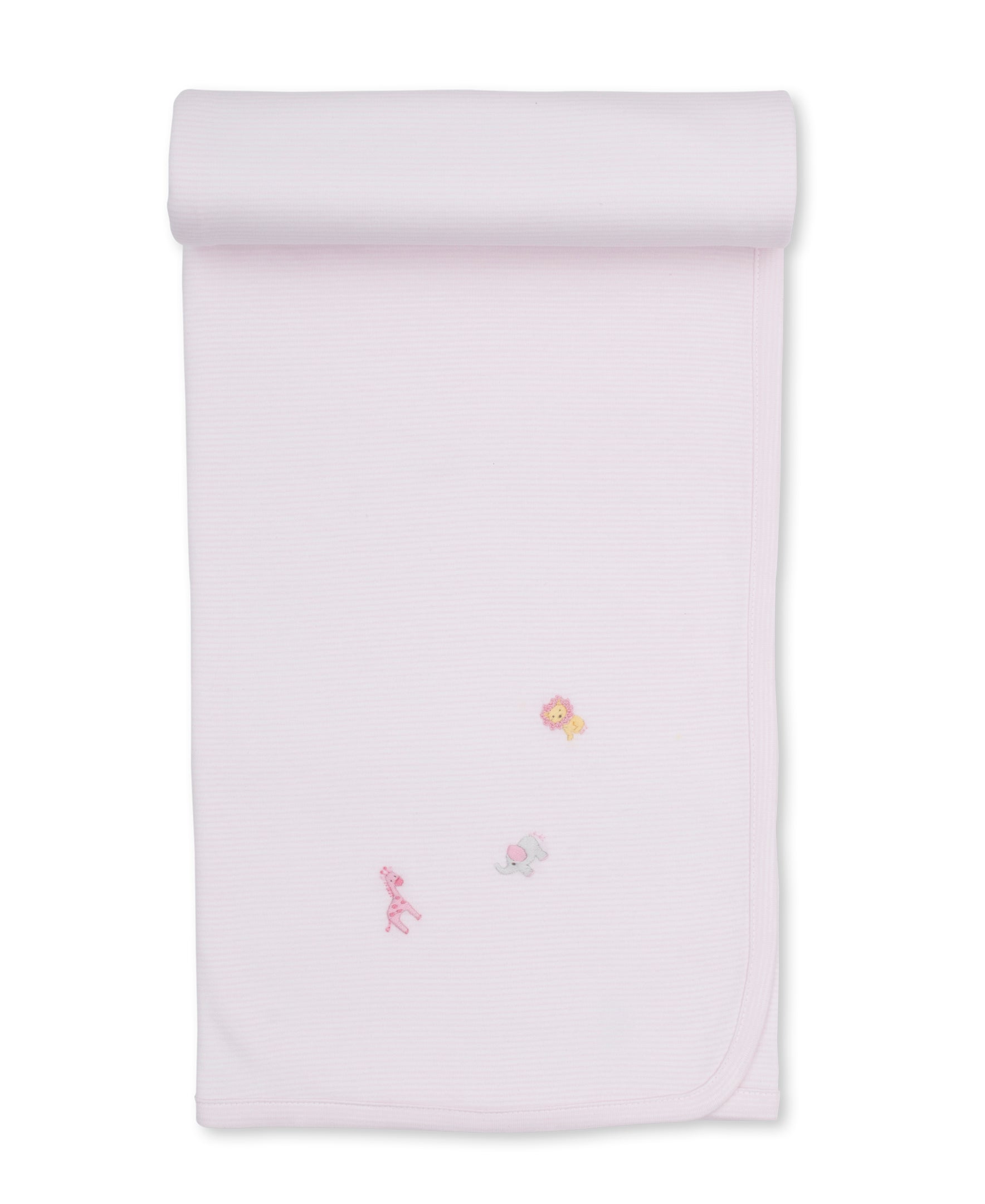 Blanket w/ Hand Embroidery - Pink Jungle from Anderson Parker