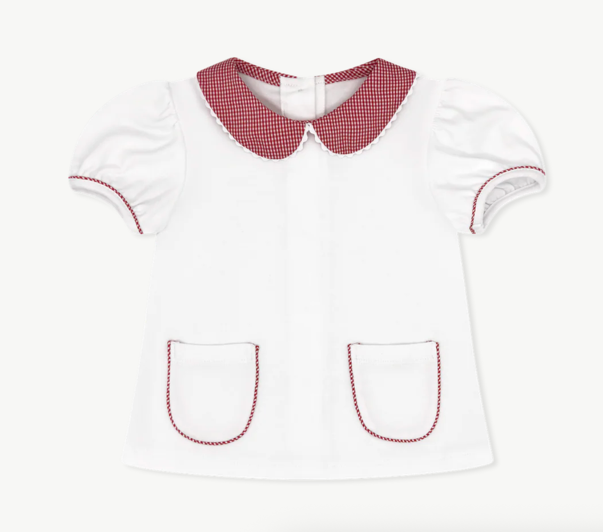 Blessings Blouse & Bloomer Set - Legacy White, Ramsey Red Minigingham from Anderson Parker