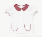 Blessings Blouse & Bloomer Set - Legacy White, Ramsey Red Minigingham from Anderson Parker