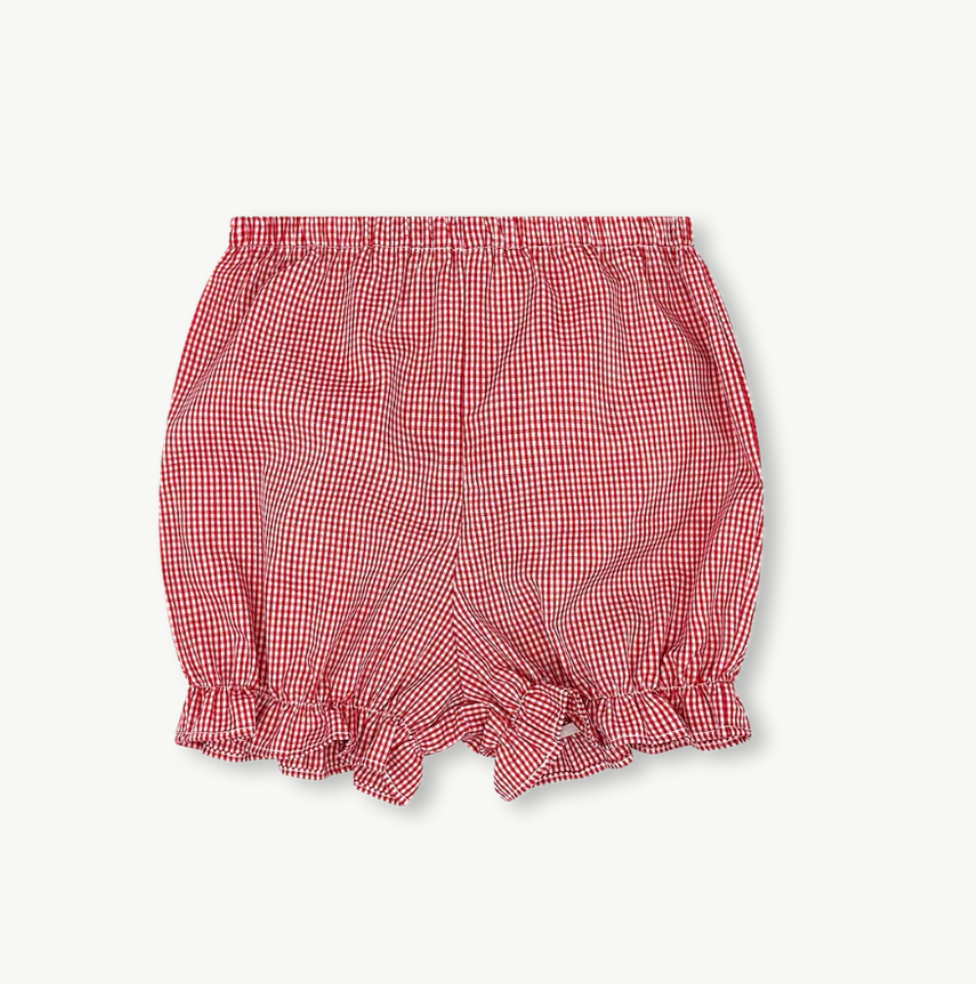 Blessings Blouse & Bloomer Set - Legacy White, Ramsey Red Minigingham from Anderson Parker