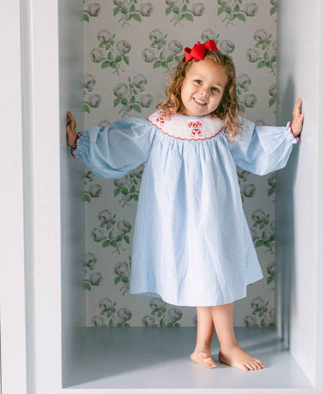 Blue Candy Cane Dress from Anderson Parker