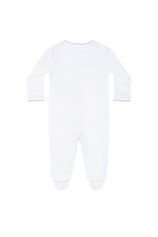 Blue Crochet Footie from Anderson Parker