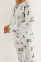 Blue Golf Zipper Romper from Anderson Parker