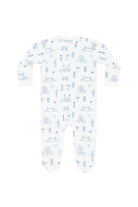 Blue London Toile Zipper Footie from Anderson Parker