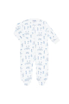 Blue London Toile Zipper Footie from Anderson Parker
