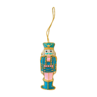 Blue & Pink Embroidered Nutcracker Ornament from Anderson Parker