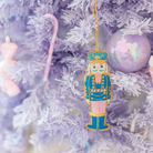 Blue & Pink Embroidered Nutcracker Ornament from Anderson Parker