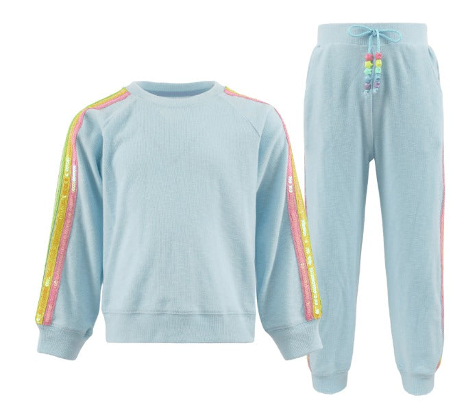 Blue Rainbow Sequin Set from Anderson Parker