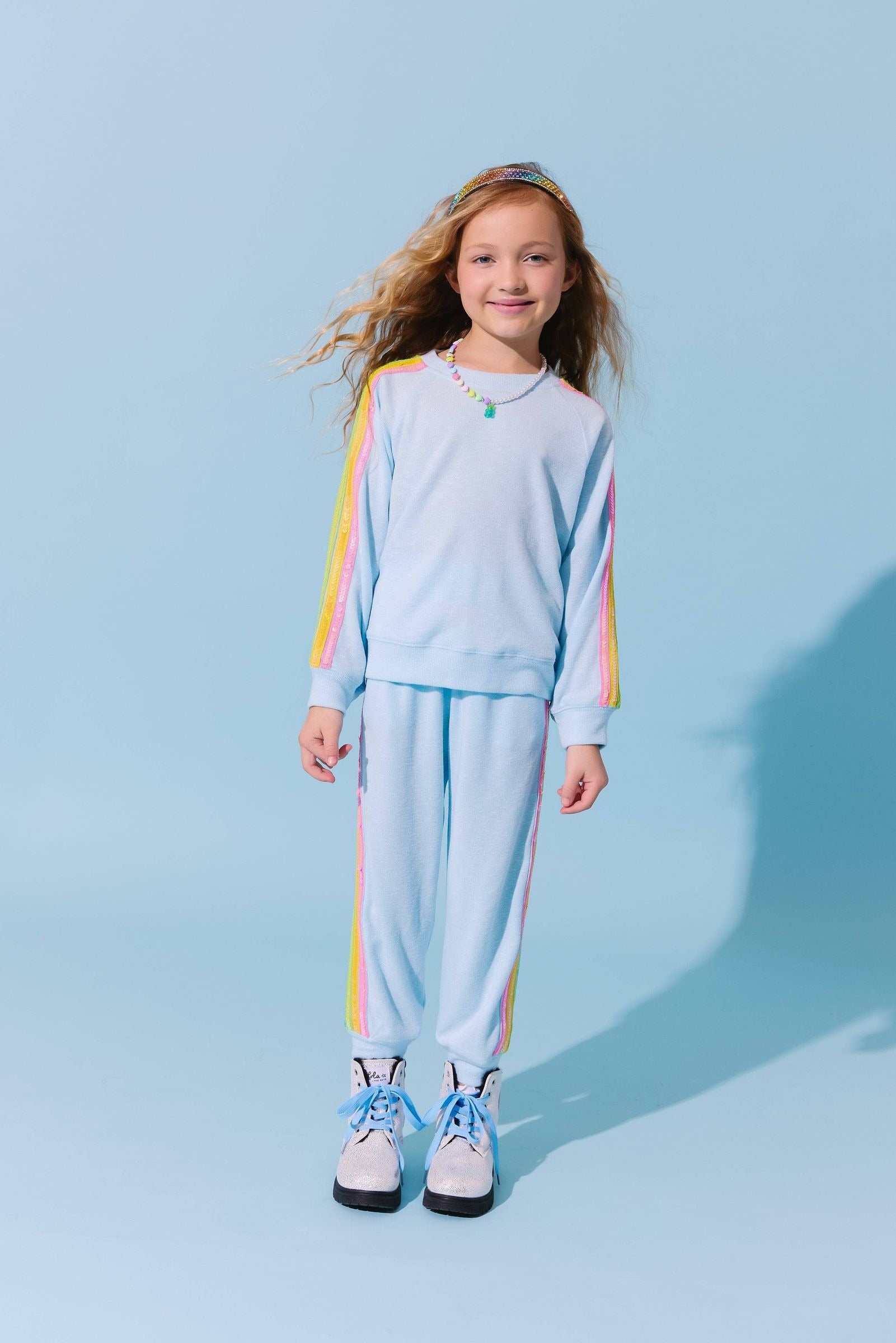 Blue Rainbow Sequin Set from Anderson Parker